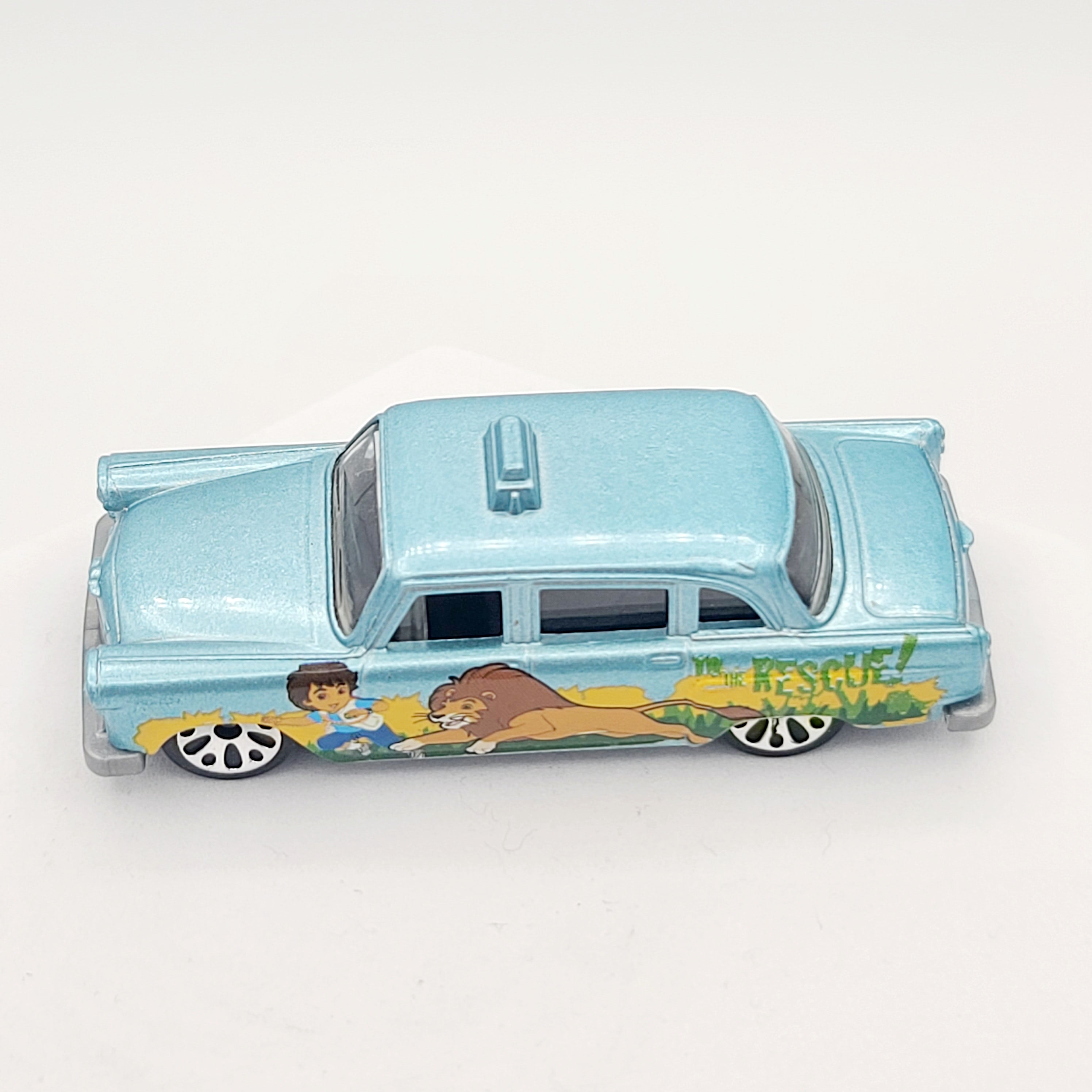 Matchbox Checker Cab "Go Diego Go" (2009 MBX 2 Pack Exclusive - Easter Rides)
